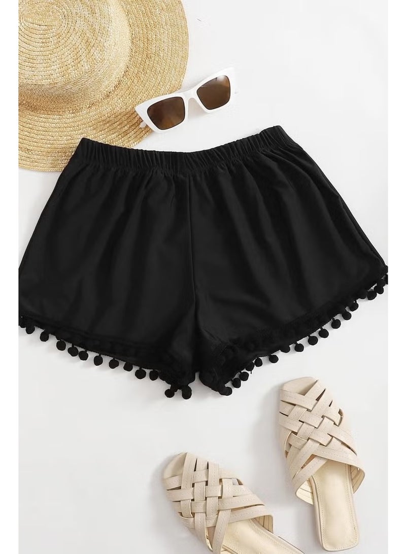 Angelsin Stylish Swim Shorts with Pompom - Image 1
